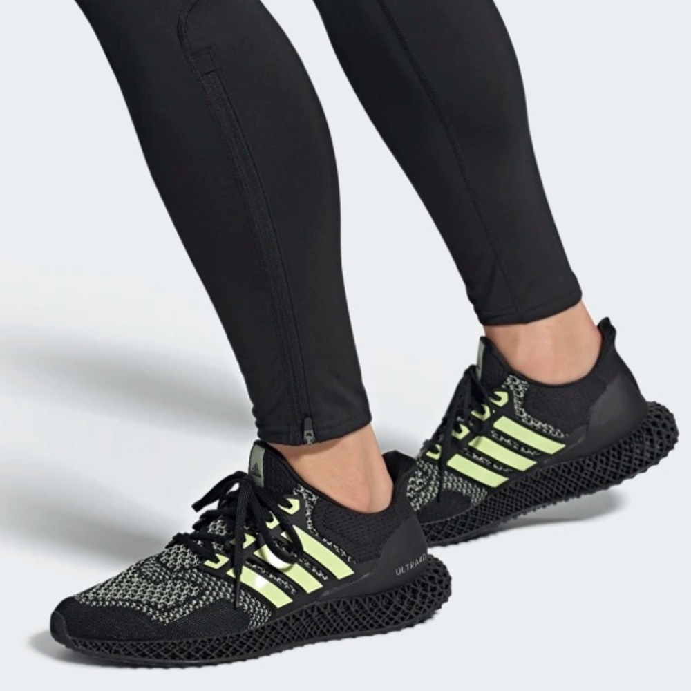 adidas Ultra 4D Black Almost Lime - Picture 2 of 10